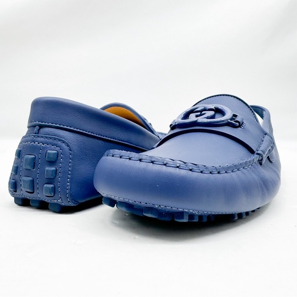 GUCCI INTERLOCKING G DRIVER "WASHED INDIGO" Sz 11.5G - Picture 10 of 14